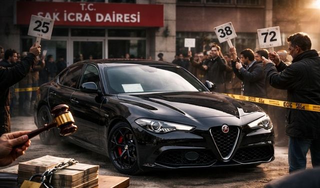 Uşak İcra Dairesi 3,5 milyon TL’ye lüks Alfa Romeo aracı satışa çıkardı