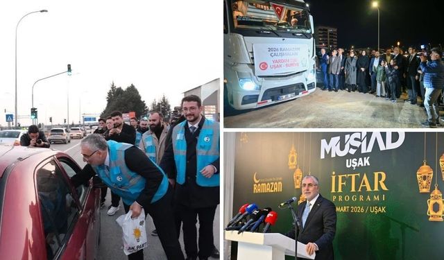 Bakan Işıkhan Uşak’ta pide dağıttı