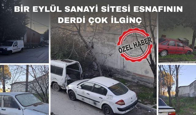 Uşak Bir Eylül Sanayi Sitesi araba mezarlığına döndü