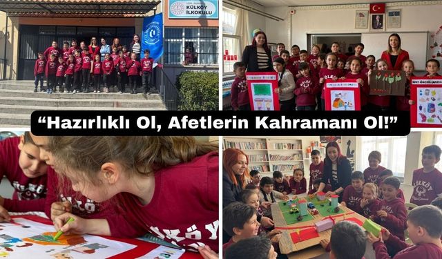 Uşak Üniversitesi Öğrencilerinden Köy Okulunda Afet Bilinci Eğitimi