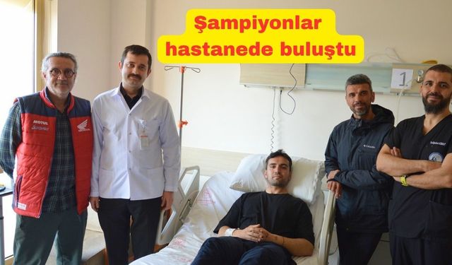 Dünya Şampiyonundan Uşaklı şampiyona moral ziyareti