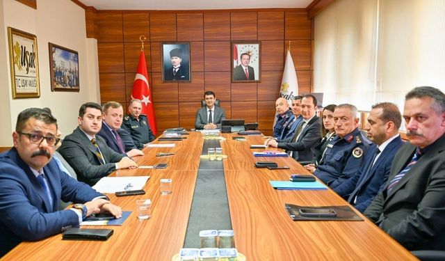 Uşak’ın asayiş ve huzuru için bir araya geldiler