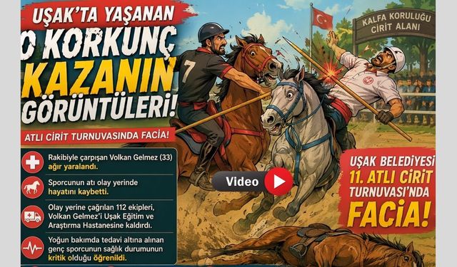 Uşak'ta Yaşanan O Korkunç Kazanın Görüntüleri