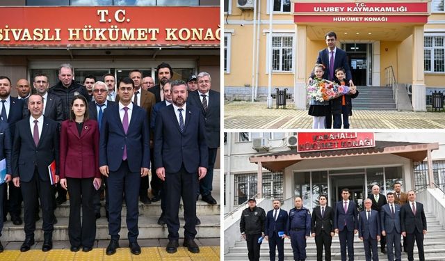 Uşak’ın genç valisi jet gibi bir günde 3 ilçeyi ziyaret etti