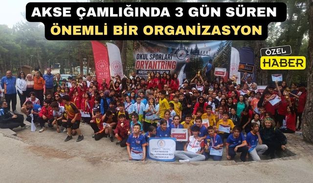 Uşak’ta Okul Sporları Oryantiring Türkiye Şampiyonası finalleri yapıldı