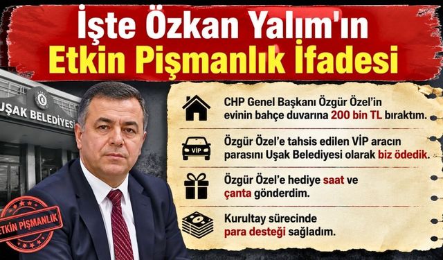 Uşak Eski Belediye Başkanı Yalım Baklayı Ağzından Çıkardı