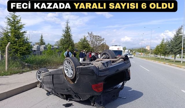Uşak'ta Makas atan bir sürücü 6 kişinin yaşamına mal oluyordu