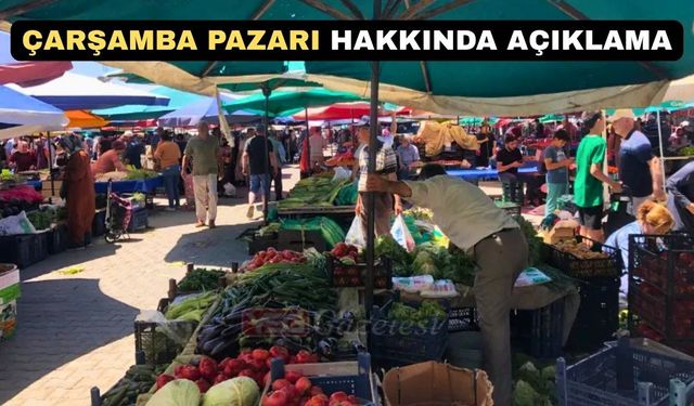 Uşak Belediyesi Çarşamba Pazarı hakkında açıklama yaptı