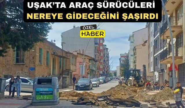 Uşak merkezinde bir yol daha trafiğe kapandı