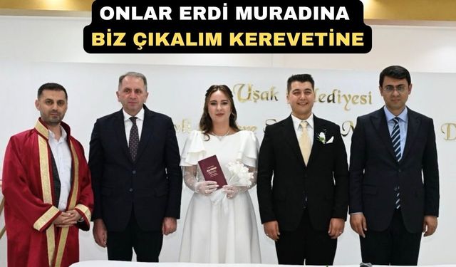 Uşak'ta görevli Komiser ve polis evlendi