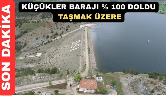 Uşak Küçükler Barajından sel tehlikesi