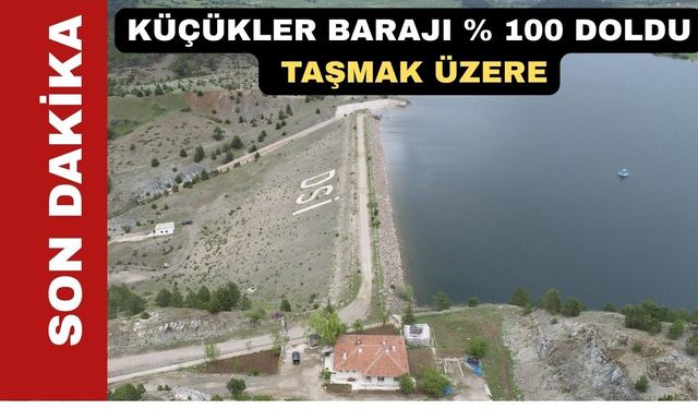 Uşak Küçükler Barajından sel tehlikesi