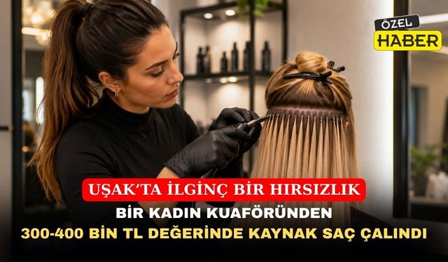 Uşak’ta bir kadın kuaförü soyuldu