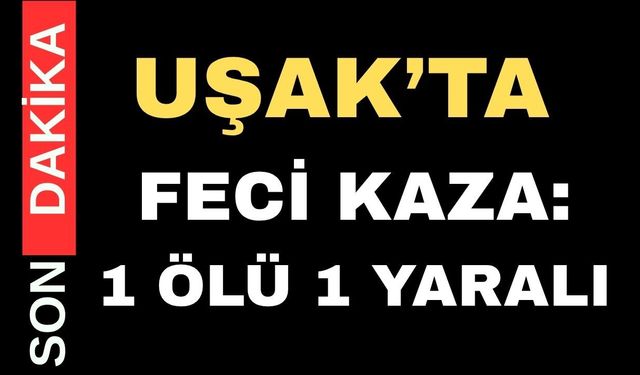 Uşak’ta otomobil tarlaya Uçtu: 1 kişi yaşamını yitirdi