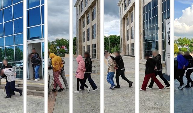 Uşak’ta 10 Şüpheli Tutuklandı