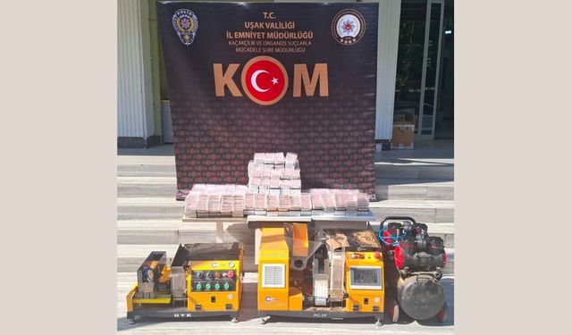 Uşak polisinden sigara kaçakçılarına 2 ayrı operasyon