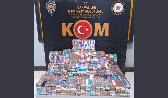Uşak’ta 100 bin adet sıkıştırılmış elektronik sigara ürünü ele geçirildi