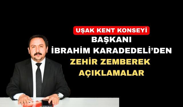 Uşak Kent Konseyi Başkanı Karadedeli Belediyeye Çattı