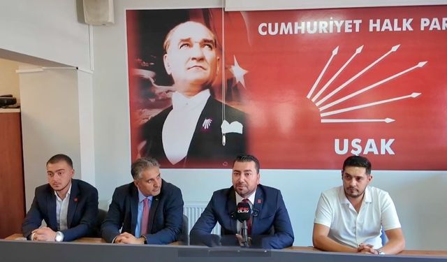 CHP Uşak İl Başkanı Can Ocakoğlu ; “Biber gazı doğru değil”