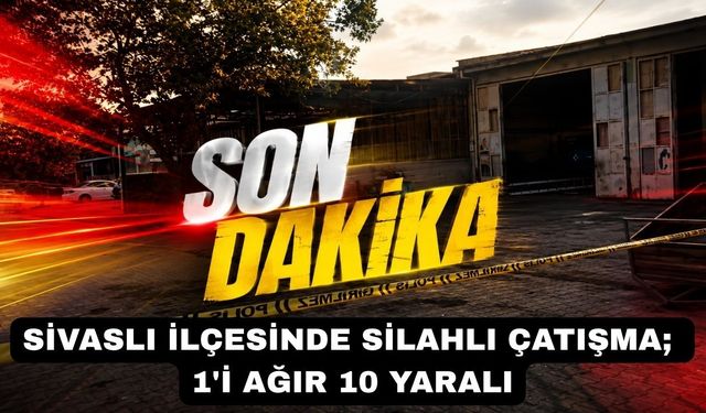 Uşak’ın Sivaslı İlçesinde silahla sanayi sitesinde çatışma