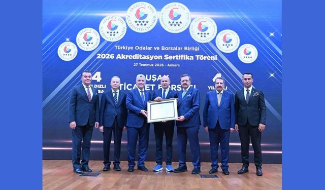 Uşak Ticaret Borsası TOBB Akreditasyon Belgesi Aldı