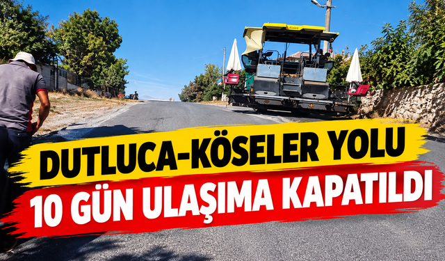 Ulubey’de Dutluca-Köseler Yolu 10 Gün Ulaşıma Kapatıldı