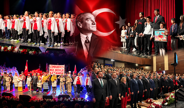 Uşak’ta Cumhuriyetimizin kuruluşunun 103. yıl dönümü kutlandı