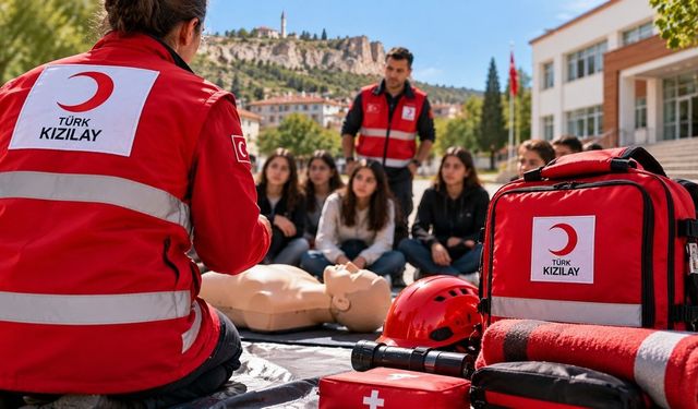 Uşak Ulubey’de Afet Bilinci ve Kızılay Gönüllülüğü Eğitimi