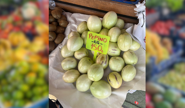 Uşak Tezgahlarında Yeni Meyve Pepino