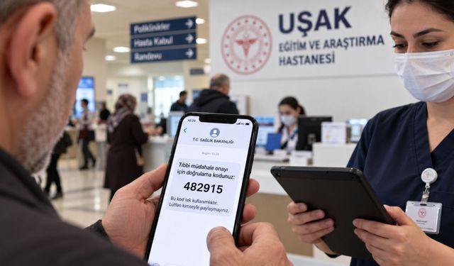 Uşak’ta Hastanelerde Yeni Dönem! Artık SMS Kodu Gerekiyor