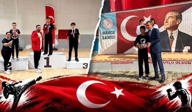 Eşmeli Mustafa Mert Yıldırım Kick Boksta Şampiyon Oldu