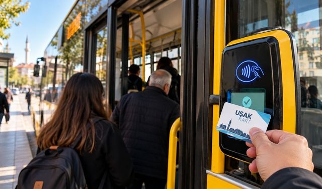 Uşak’ta Otobüslerde Nakit Ödeme Sona Eriyor