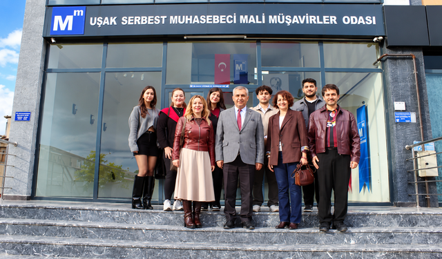 Uşak Üniversitesi Öğrencilerinden Mali Müşavirler Odasına Ziyaret