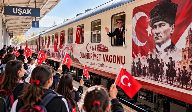 Uşak’tan İzmir’e Cumhuriyet Vagonu Yola Çıkıyor!