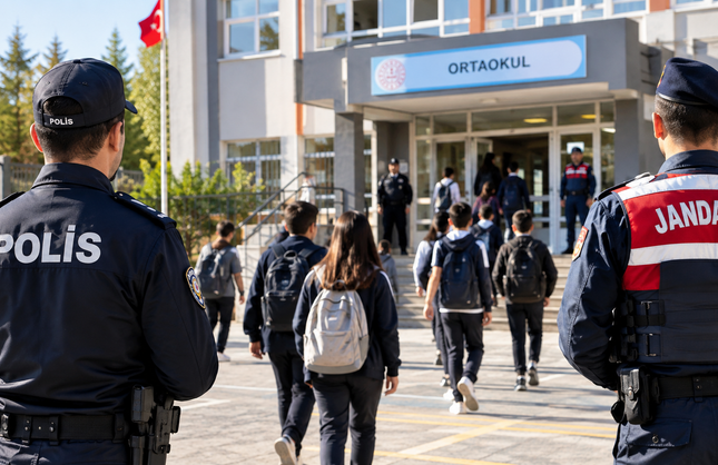 Uşak'ta Okullarda Güvenlik Üst Seviyede