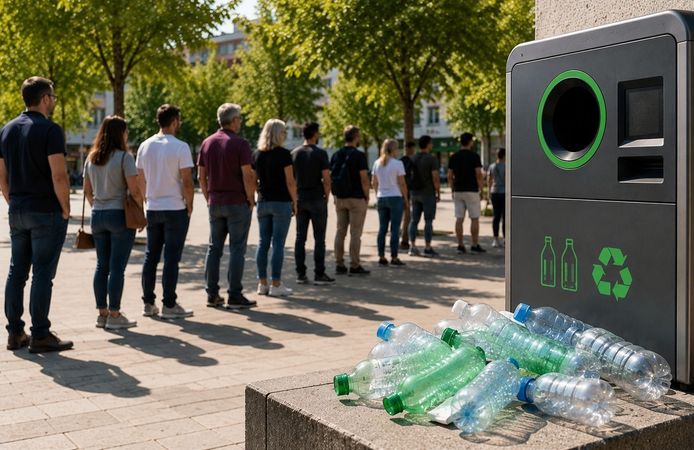Uşak'ta Depozito Çilesi! Tek Makine, Uzun Kuyruk