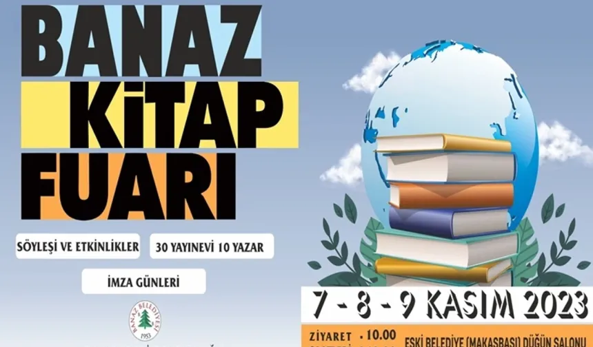 Banaz ilçemizde kitap fuarı yarın başlıyor