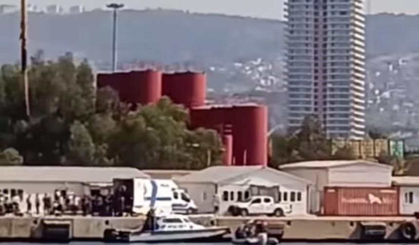 İzmir Alsancak Limanı’nda araç denize düştü