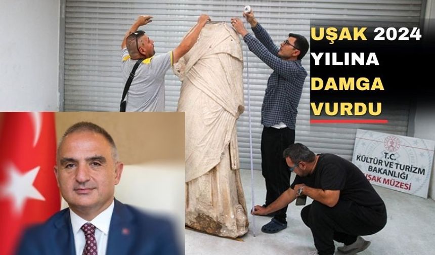 Uşak’ta 2024 yılının en önemli arkeolojik eserlerinden birisi bulundu