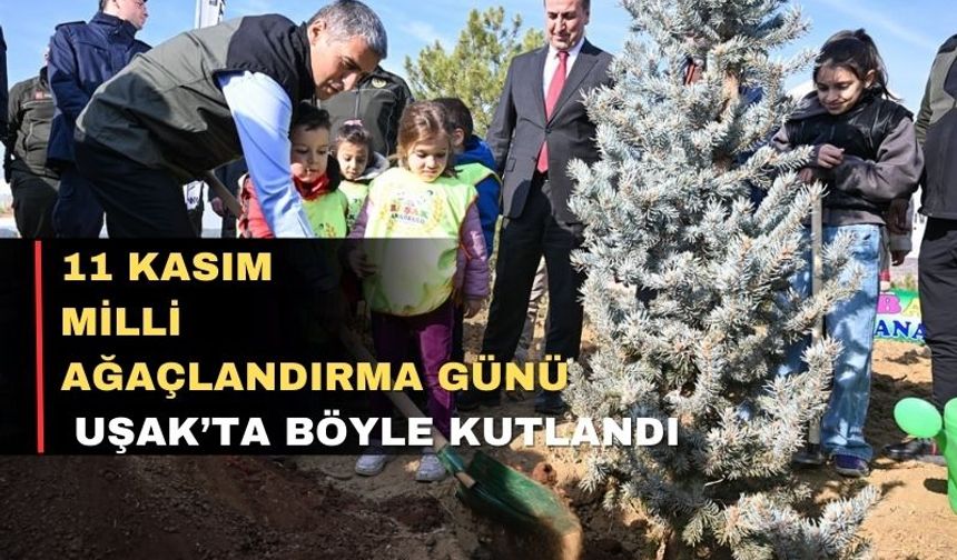 Uşak’ta 5 bin fidan toprakla buluştu