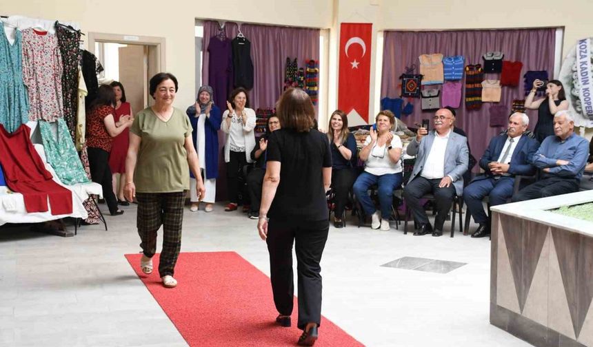 Ev hanımları kursla terzi oldu