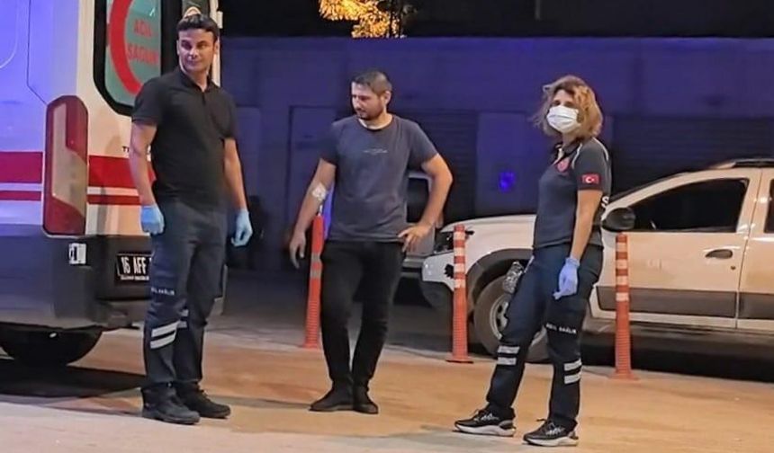 Üzerine asit sıçrayan işçi yaralandı