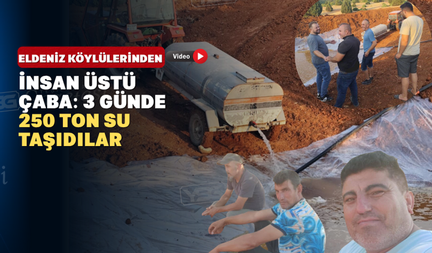 Eldeniz Köylüleri Yangının Acısını Unutmadı ‘Kırmızı Göl’ Projesini Tamamladı