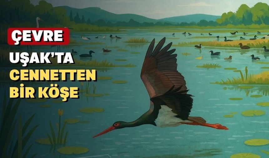 Uşak’ta yeni bir kuş cenneti oluştu