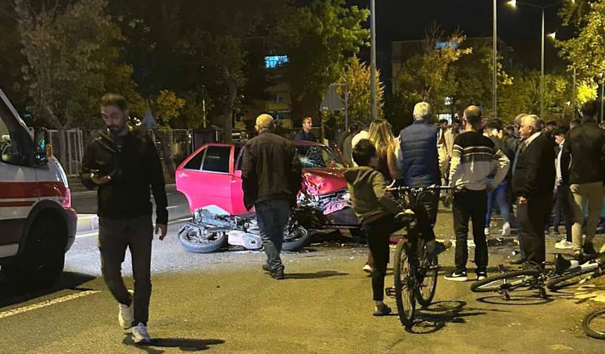 Tekirdağ’da motosiklet kazası