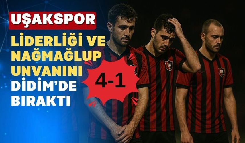 Oktaş Uşakspor Liderliği de Yenilmezlik Unvanını da Yitirdi