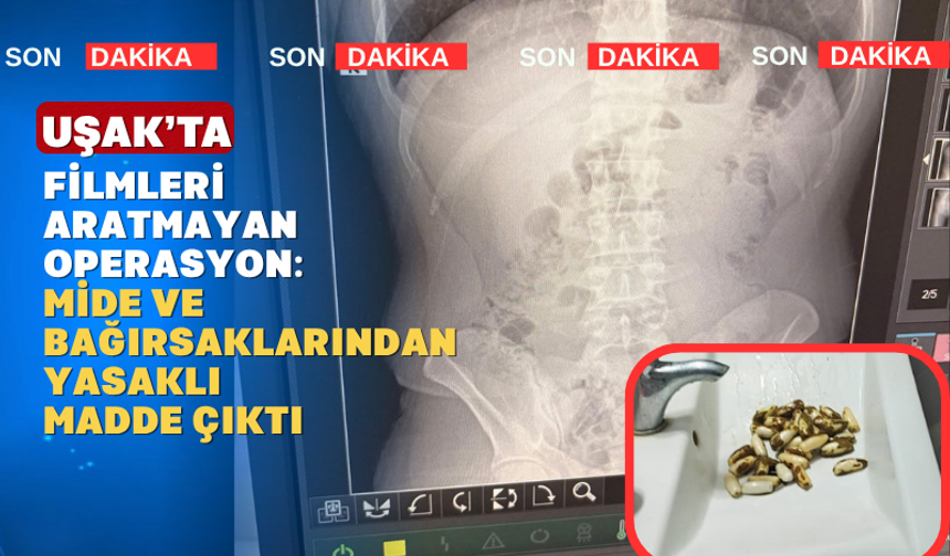 Uşak'ta Narkotik Ekiplerinden Şok Operasyon