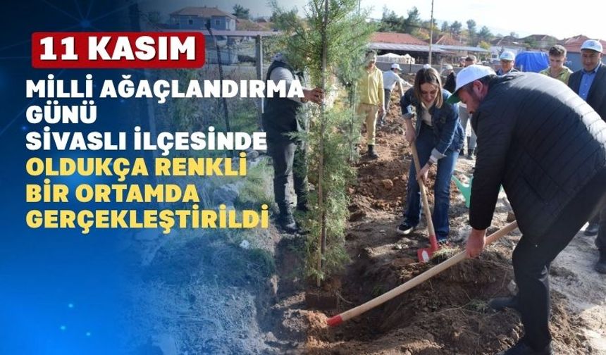 Uşak’ın Sivaslı İlçesinde Ağaçlandırma Coşkusu
