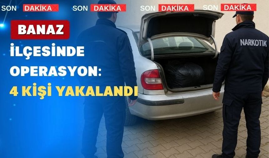 Uşak’ta Esrarengiz Araca Operasyon; 4 Şüpheli Gözaltında