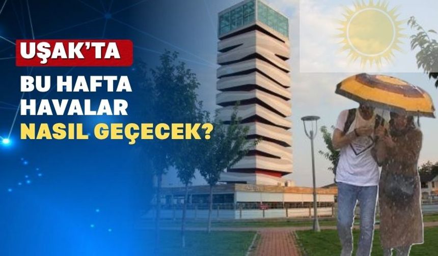 Uşak’ta hafta sonu yağış bekleniyor
